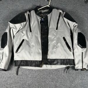 Vintage Nexgen Motorcycle Jacket Gray Mens Size 2XL